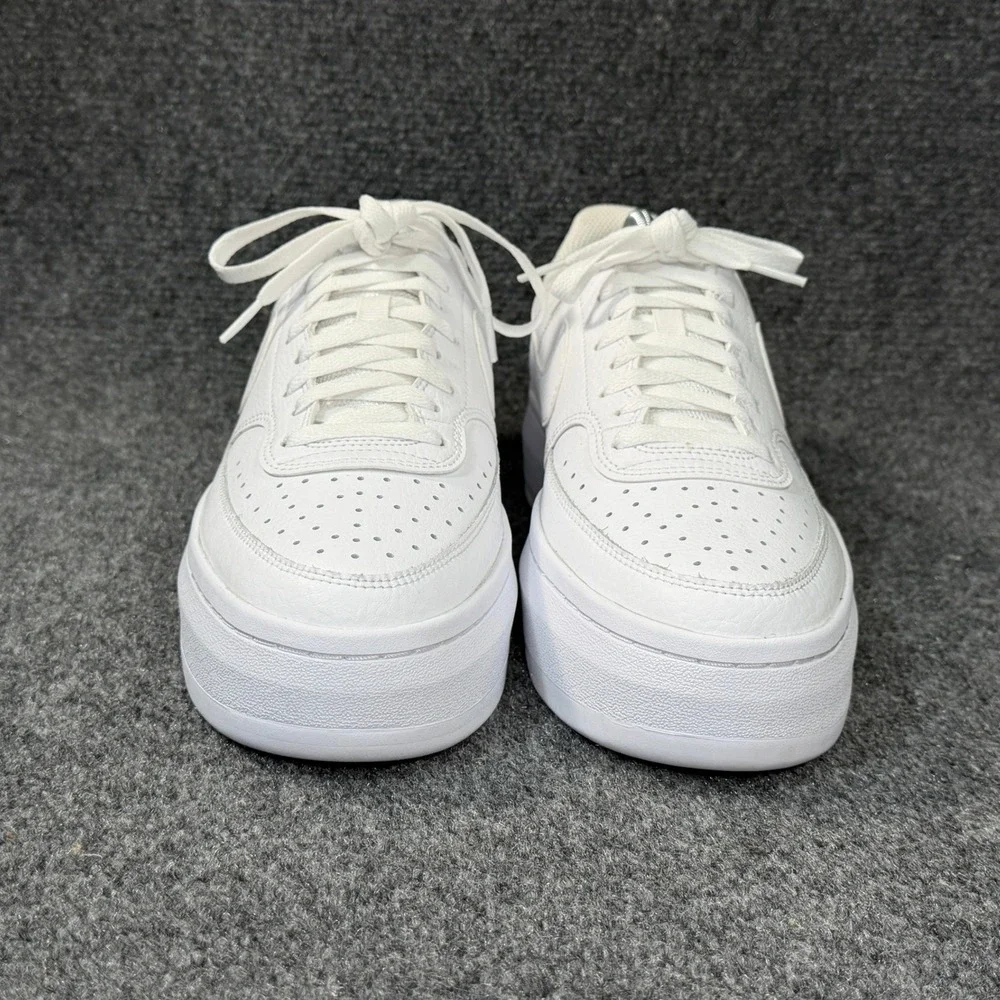 Nike Nike Court Vision Alta Shoes Womens 11 Triple White Athletic Retro Platform
